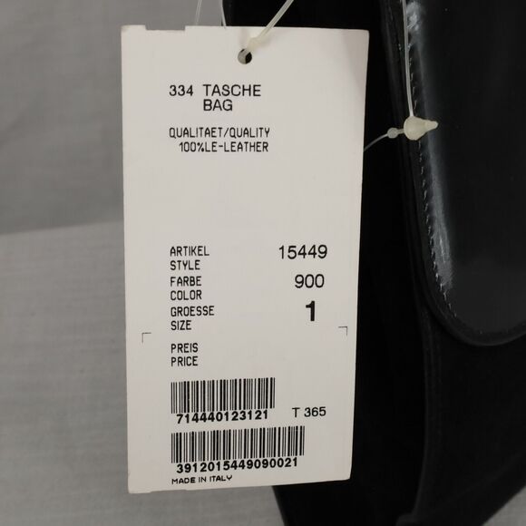 Laurel Bag Handbag Womens Black Patent Leather Suede Portfolio Vintage - Picture 10 of 11